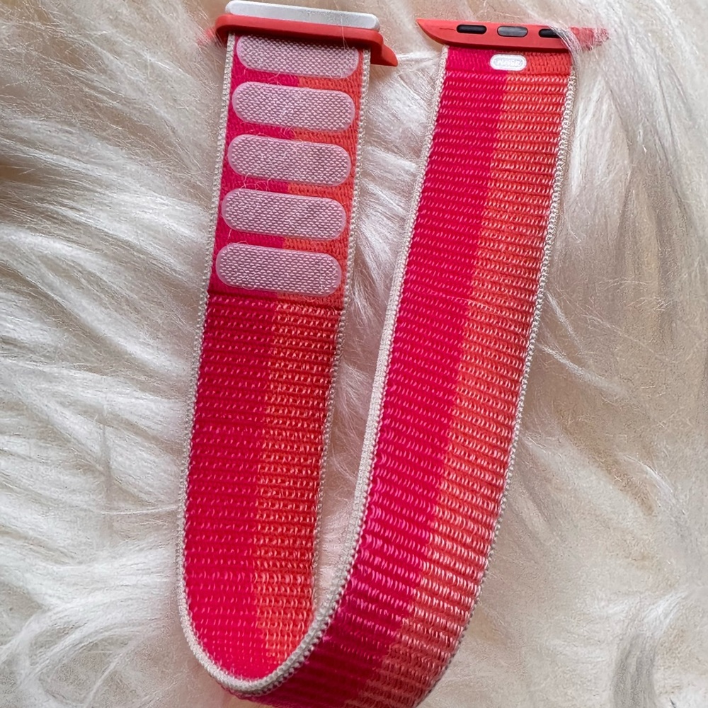 Like New 45mm Apple Women's Watch Band - Pink and Orange